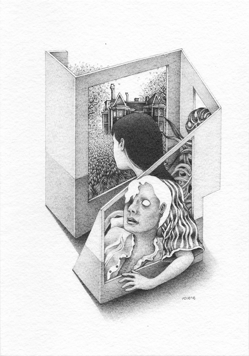 Never let me go, Graphite, 7 x 10, Jolene Lai, 2026