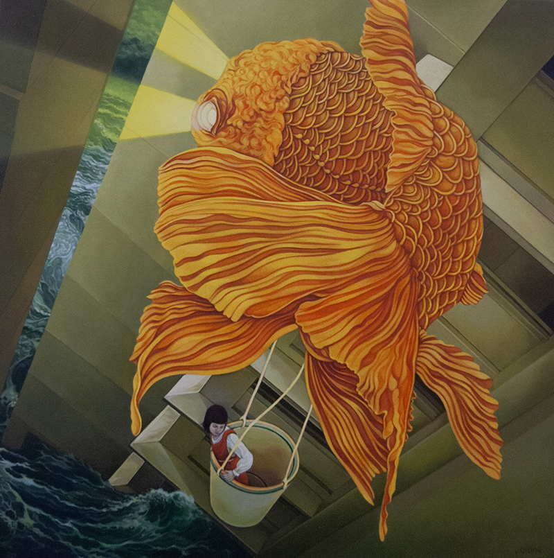 Lighthouse, Oil, 12 x 12, Jolene Lai, 2026