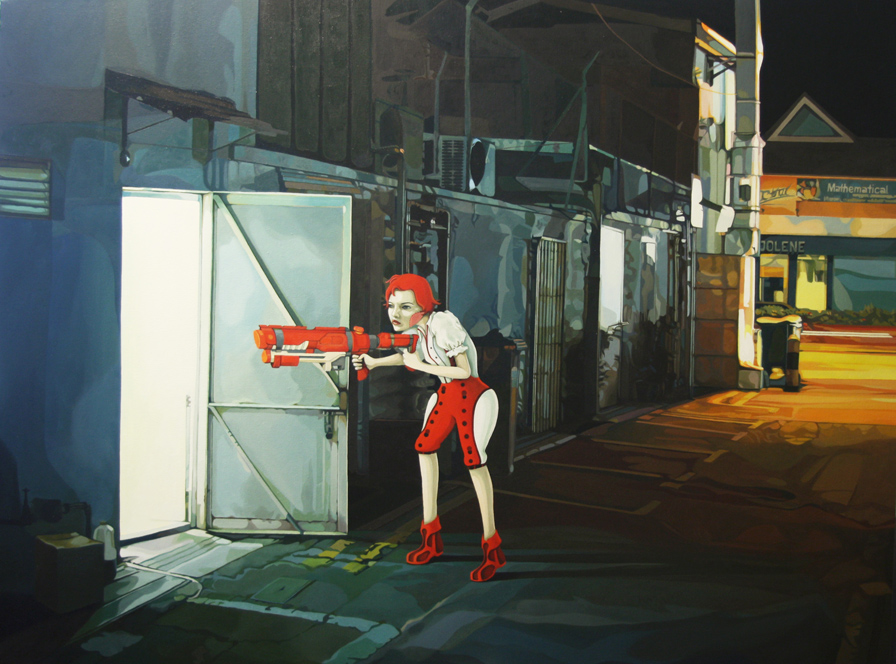 Little Red Soldier, Oil, 40 x 30, Jolene Lai, 2011