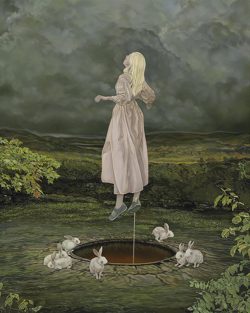 Moonrise, Oil, 24 x 30, Jolene Lai, 2025