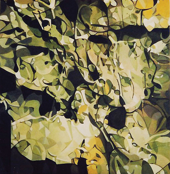 Road to Ambervale II, Oil, 16 x 16, Jolene Lai, 2006