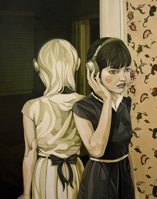 Sisters, Oil, 11 x 14, Jolene Lai, 2013