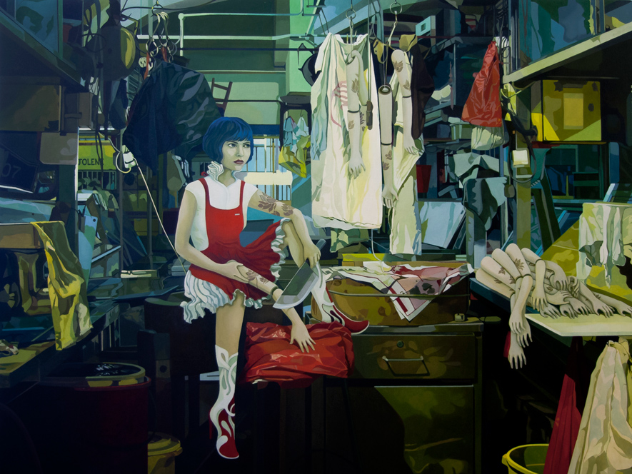 The Butcher, Oil, 48 x 36, Jolene Lai, 2012