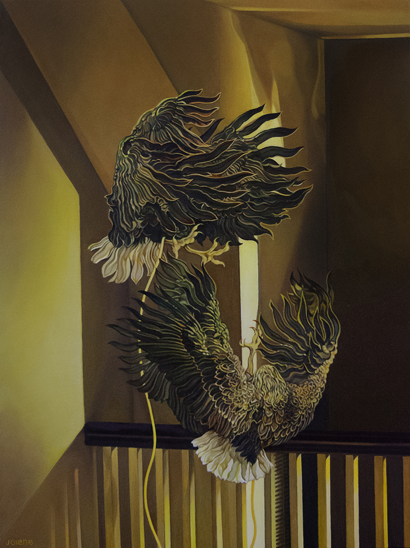 The Fight, Oil, 9 x 12, Jolene Lai, 2026