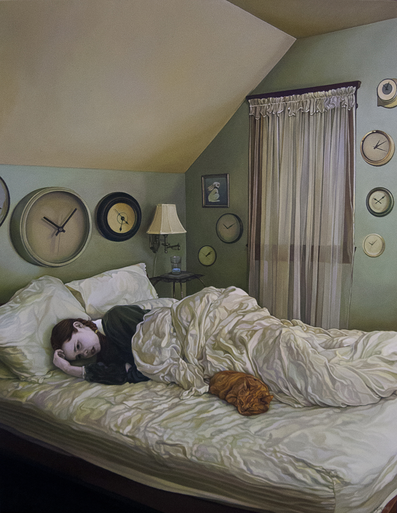 The Hour, Oil, 14 x 18, Jolene Lai, 2025