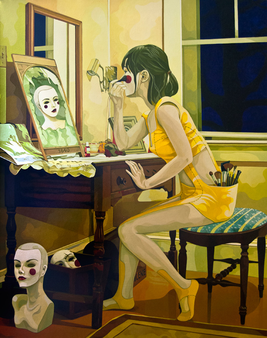 The Perfect Face, Oil, 24 x 30, Jolene Lai, 2012